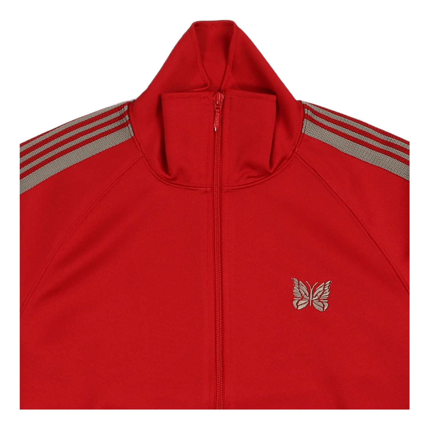 Track Jacket Poly Smooth Red