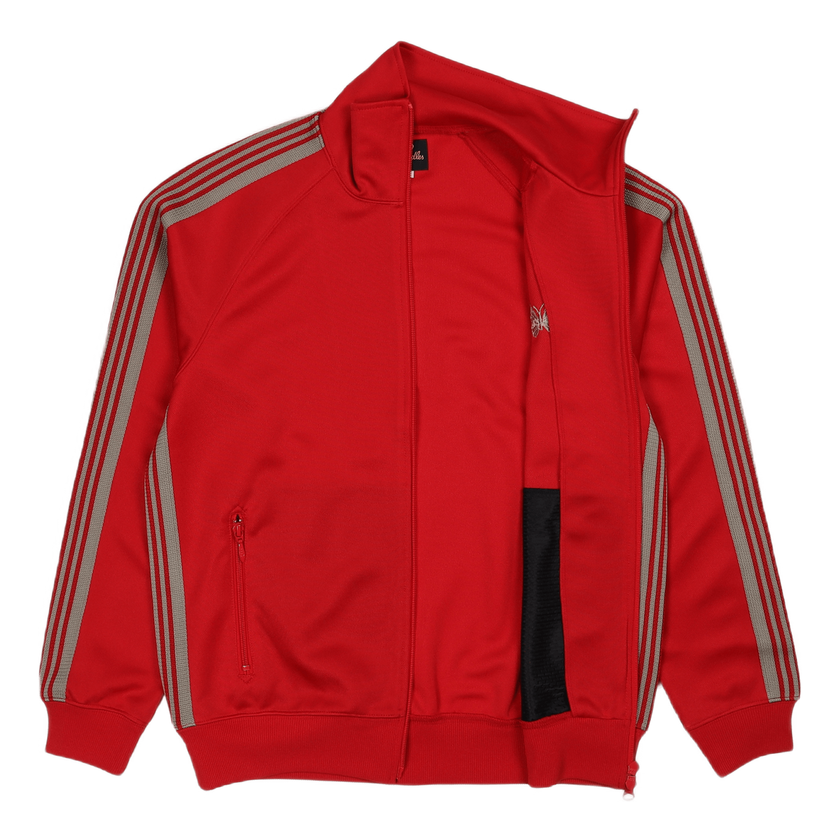 Track Jacket Poly Smooth Red