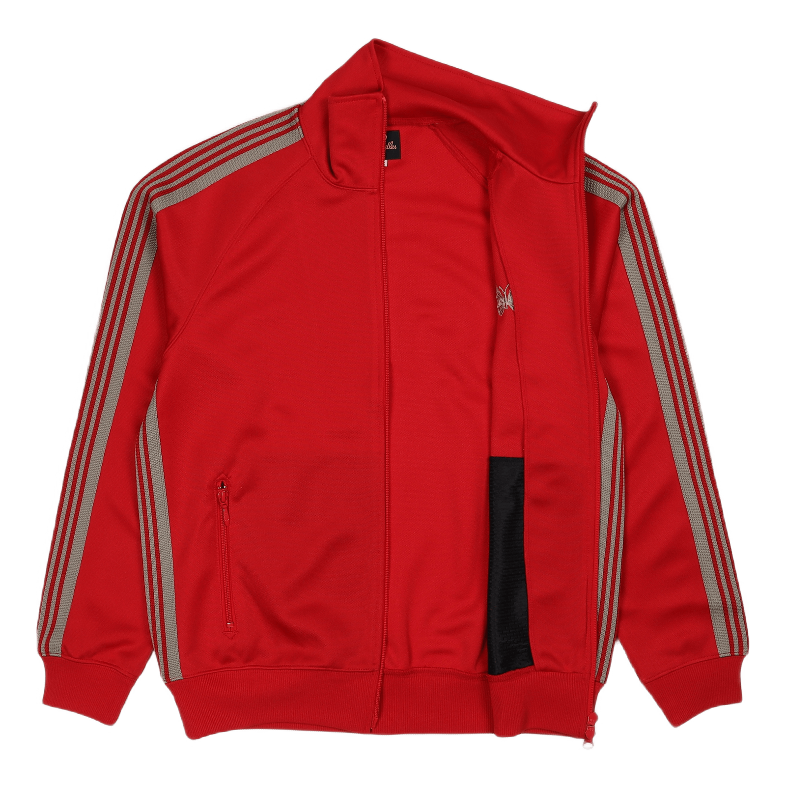 Track Jacket Poly Smooth Red