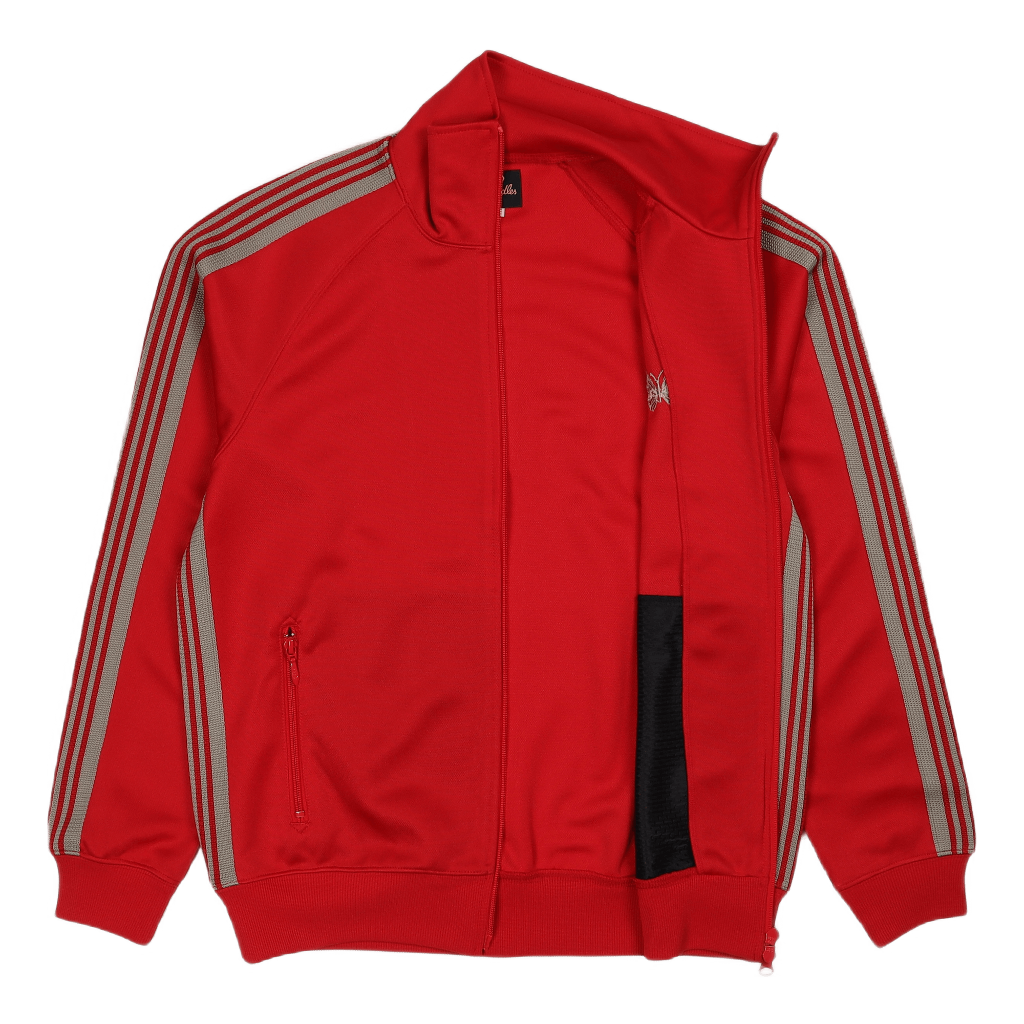 Track Jacket Poly Smooth Red