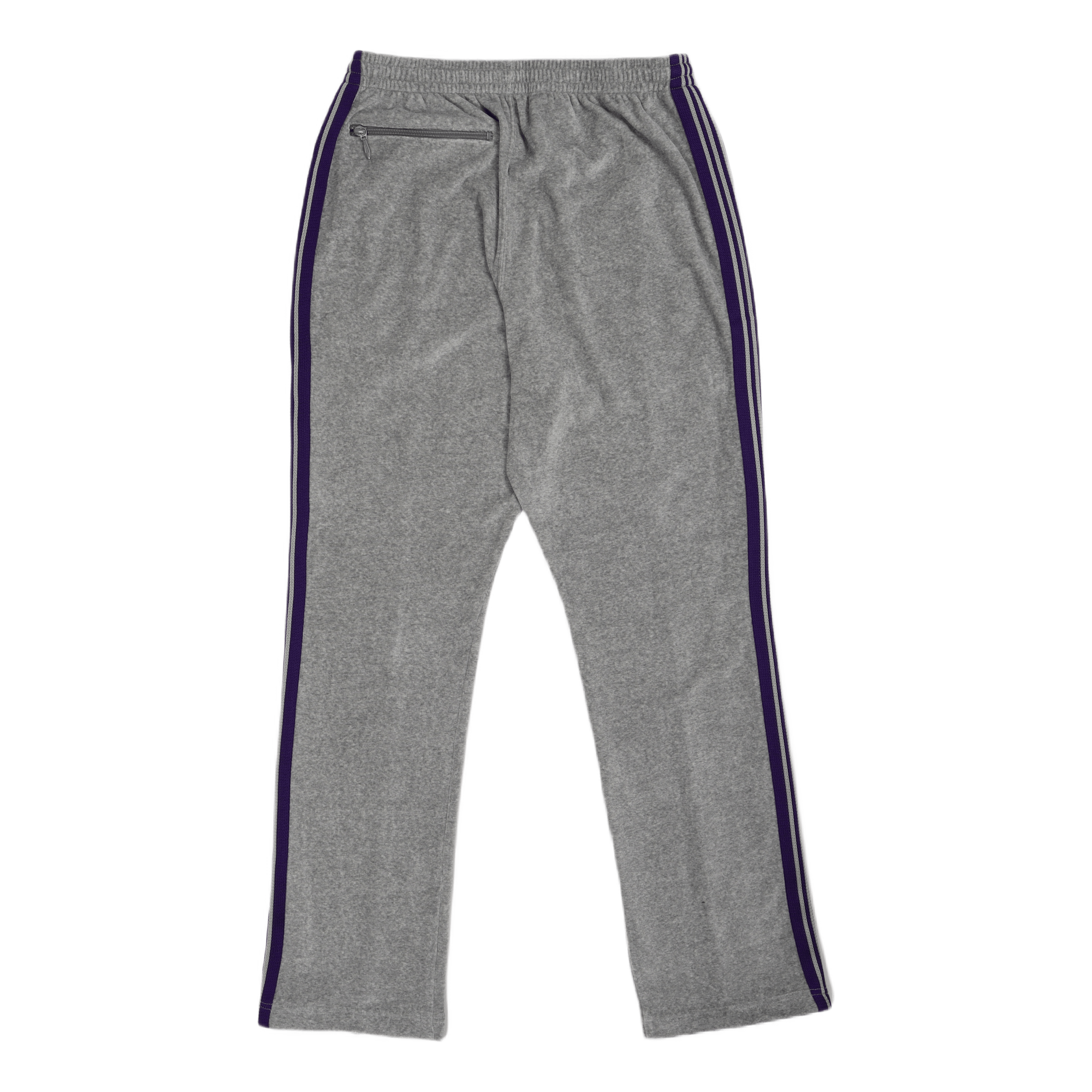 Narrow Track Pant Velour Grey