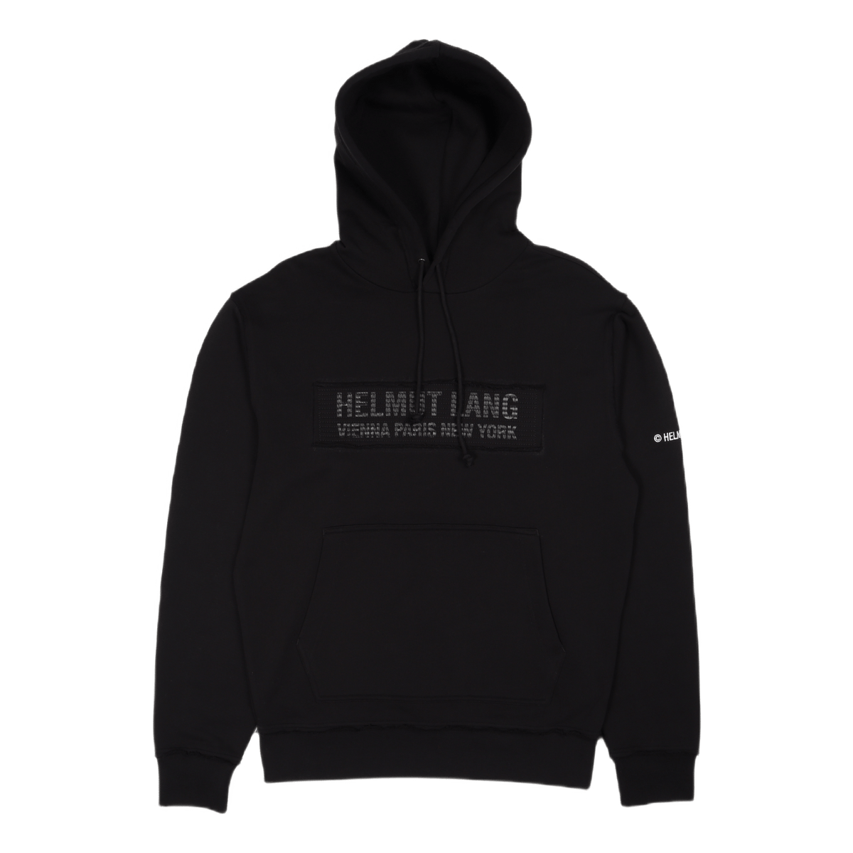 Trapunto Hoodie Black