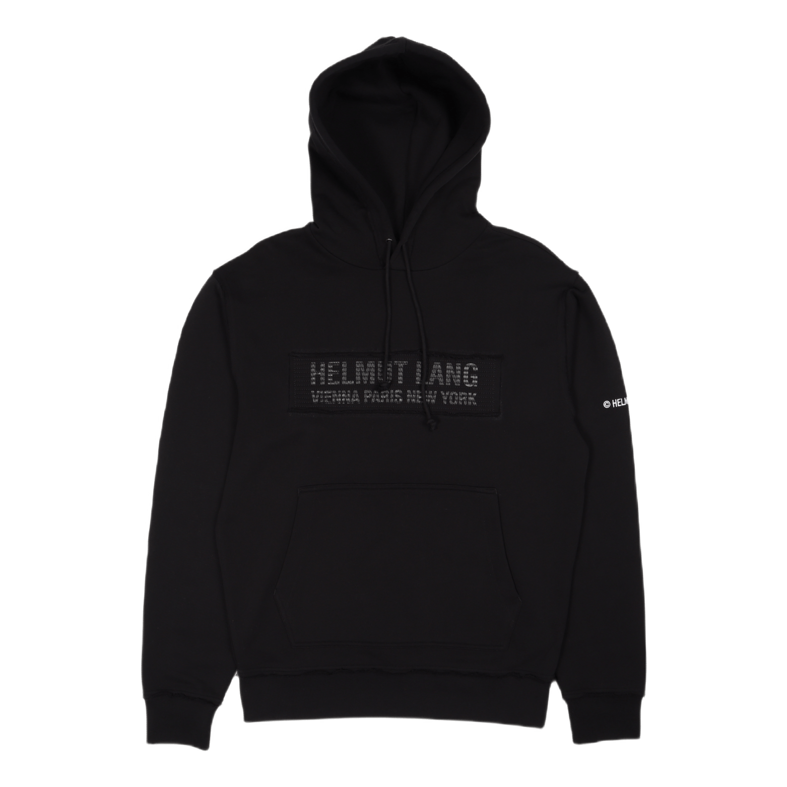 Trapunto Hoodie Black