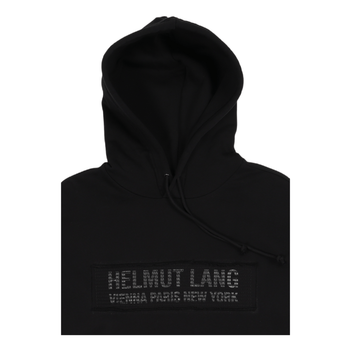 Trapunto Hoodie Black