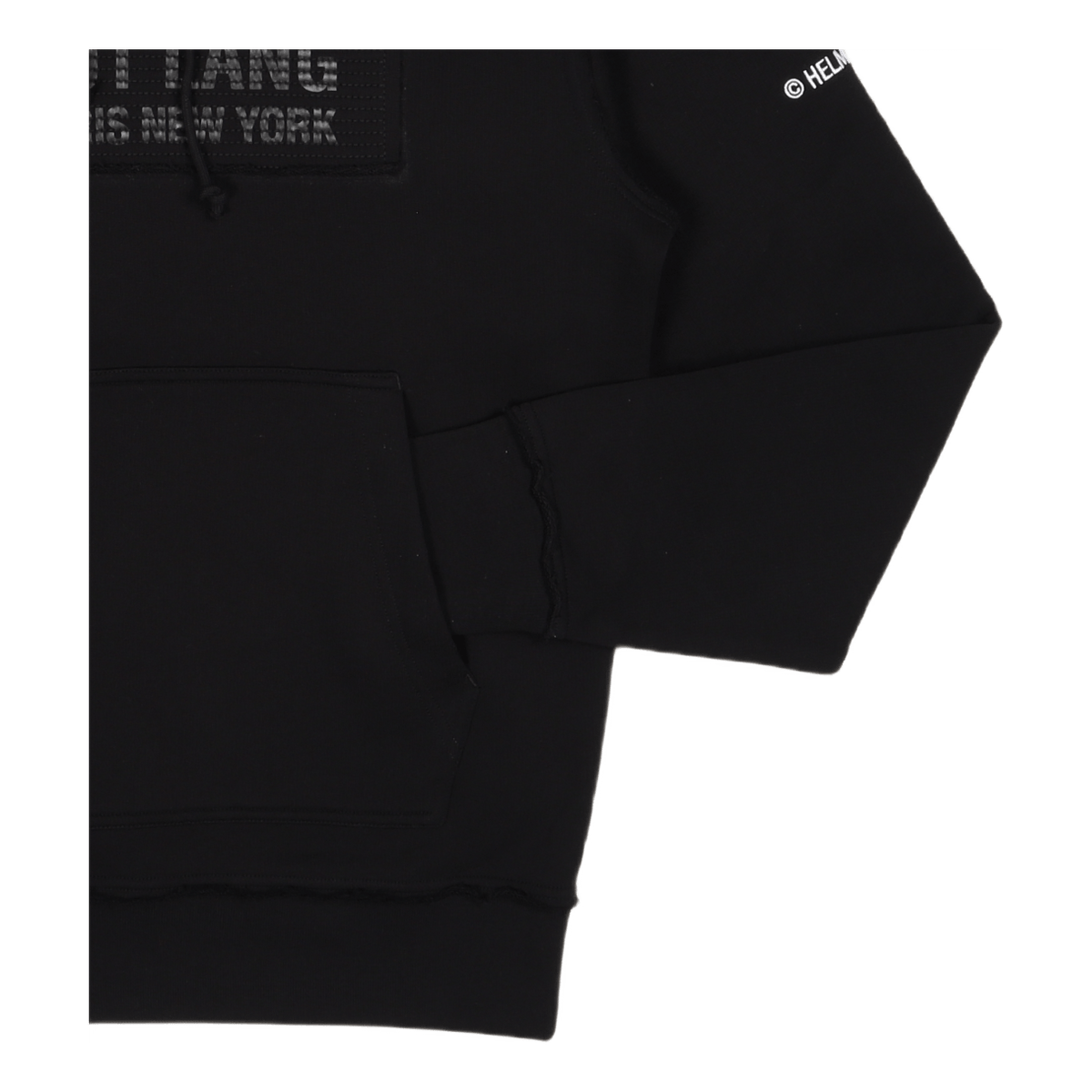 Trapunto Hoodie Black