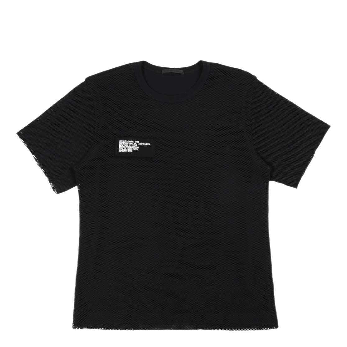 Trapunto Mesh Tee Black