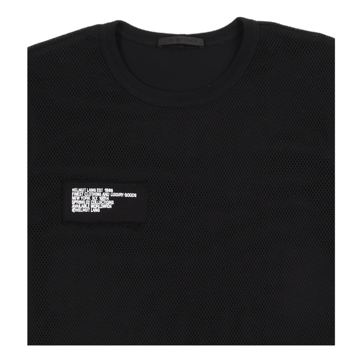 Trapunto Mesh Tee Black