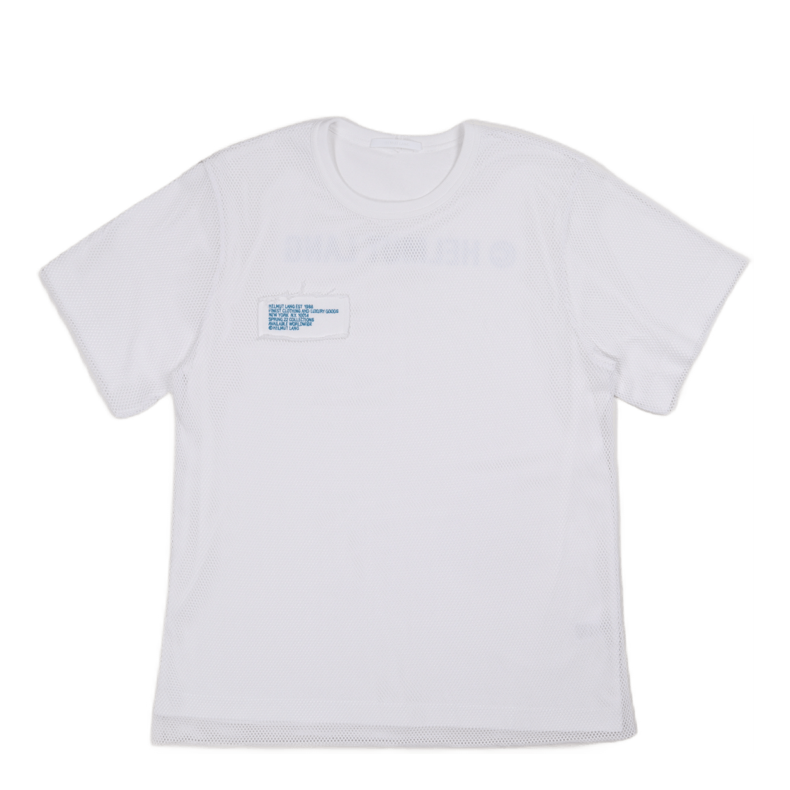 Trapunto Mesh Tee White