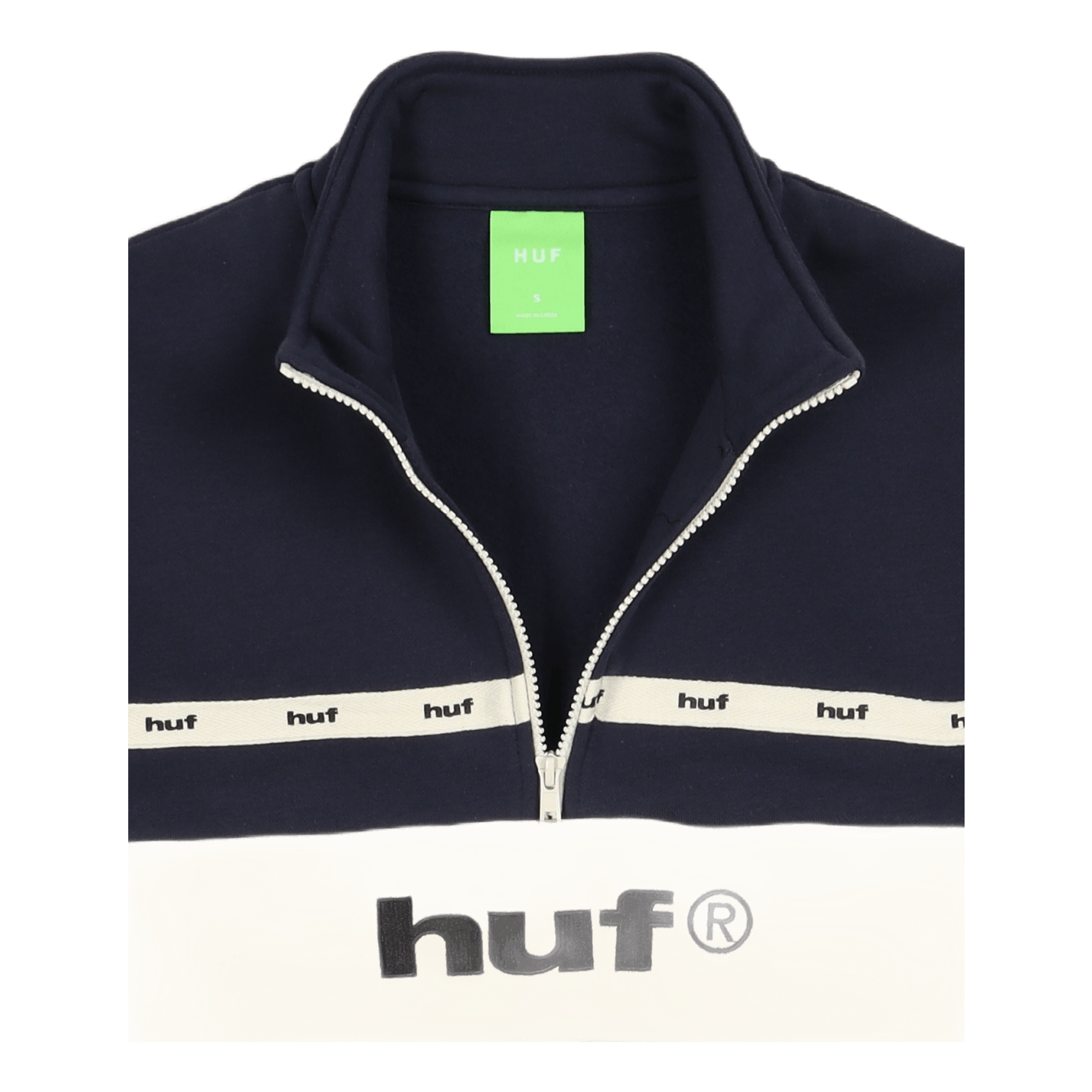 Taped 1/4 Zip Fleece Black