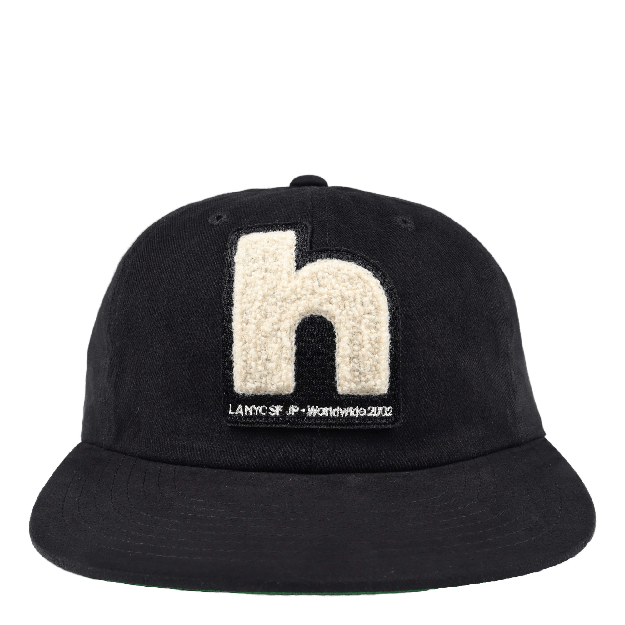 Chenille Patch 6-panel Hat Black