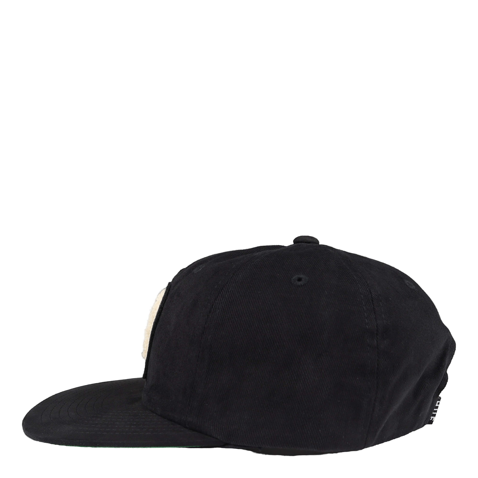 Chenille Patch 6-panel Hat Black