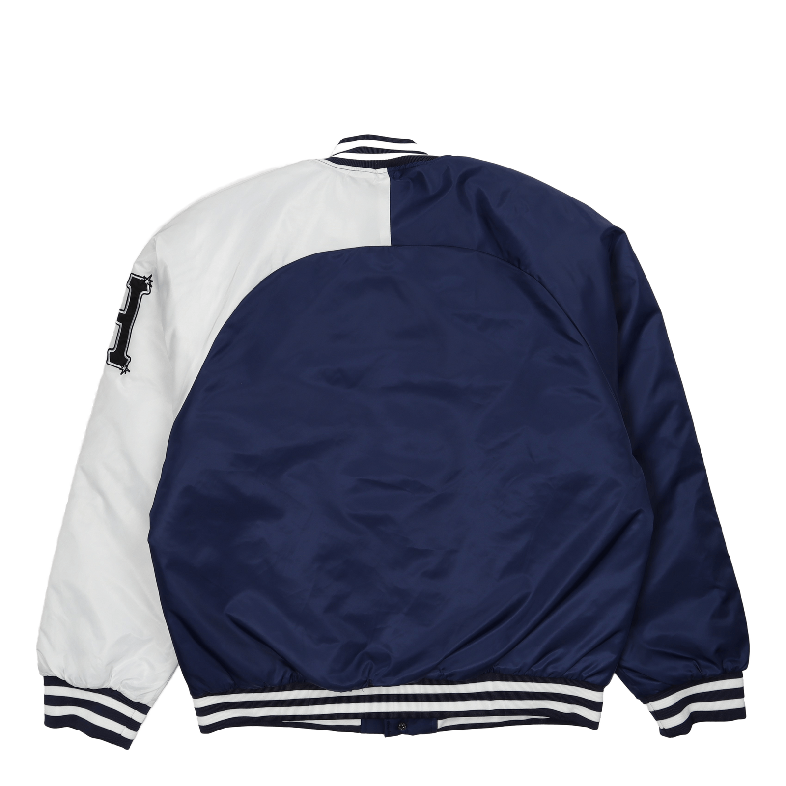 Huf Satin Baseball Jacket Navy