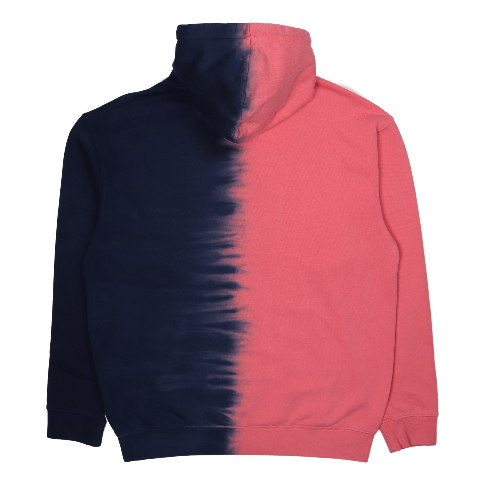 Split Dye F/z Hoodie Pink/navy