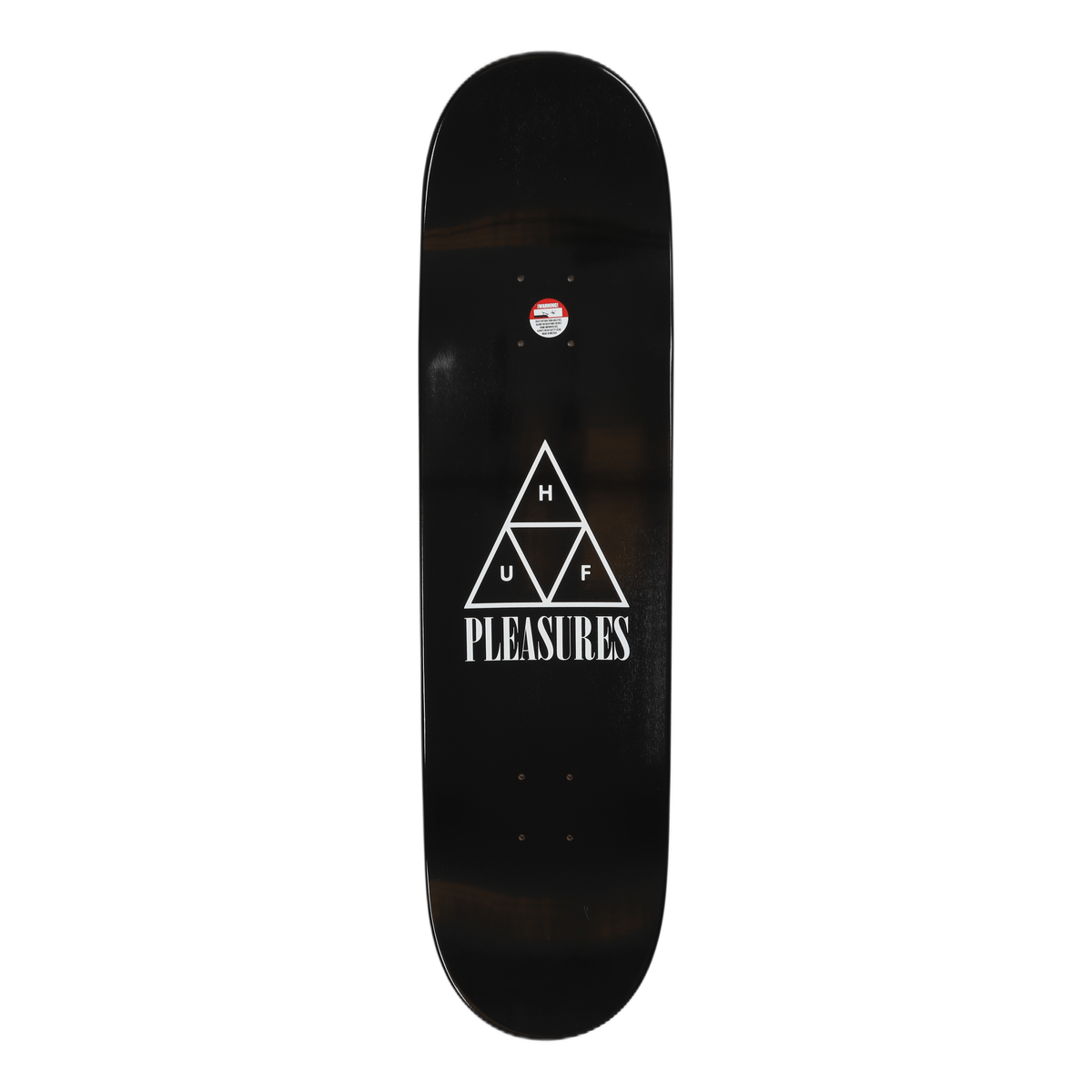 HUF X PLEASURES GANG CONTROL SKATE DECK BLACK