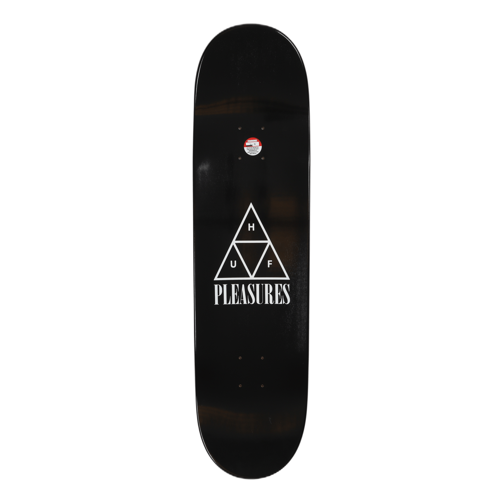 HUF X PLEASURES GANG CONTROL SKATE DECK BLACK