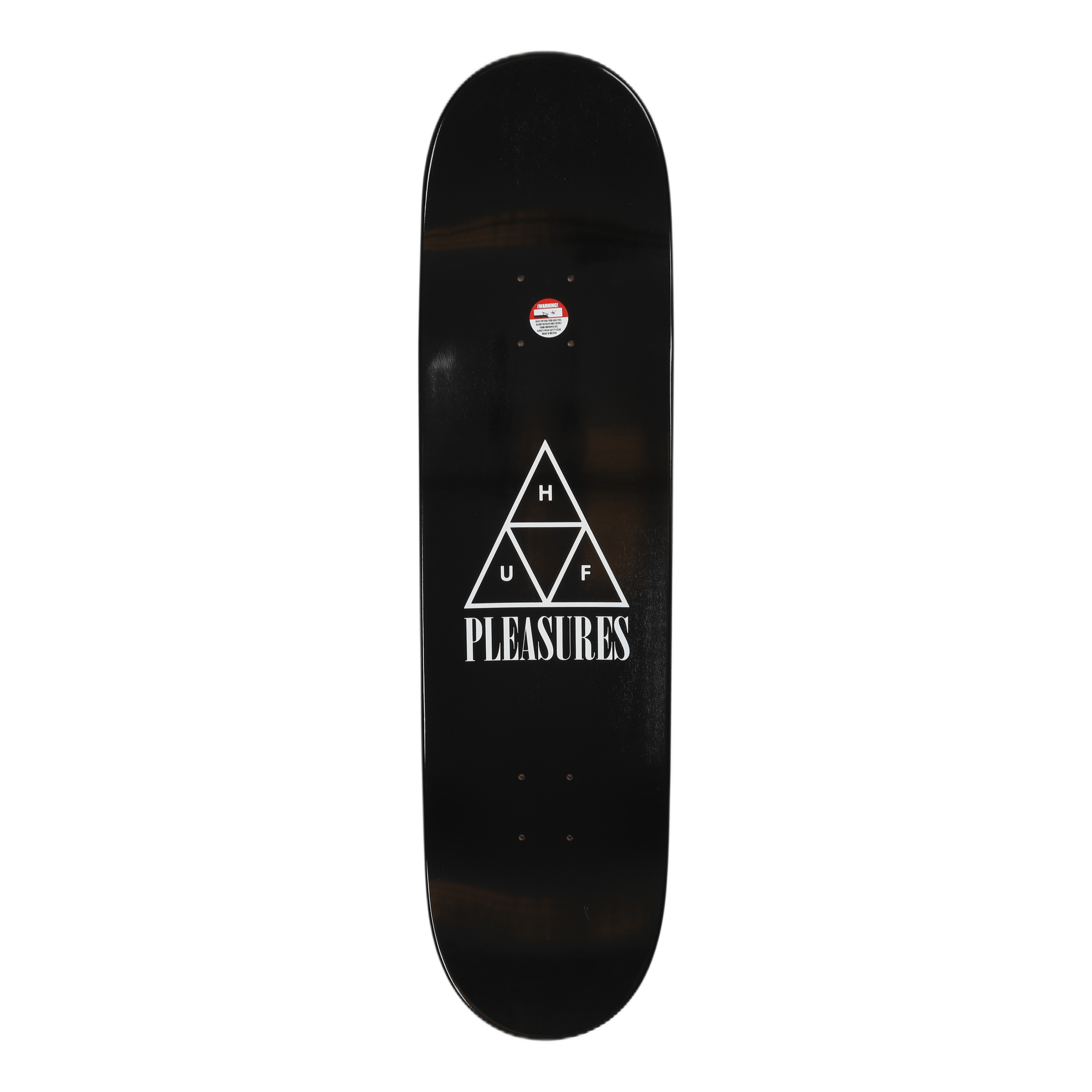 HUF X PLEASURES GANG CONTROL SKATE DECK BLACK