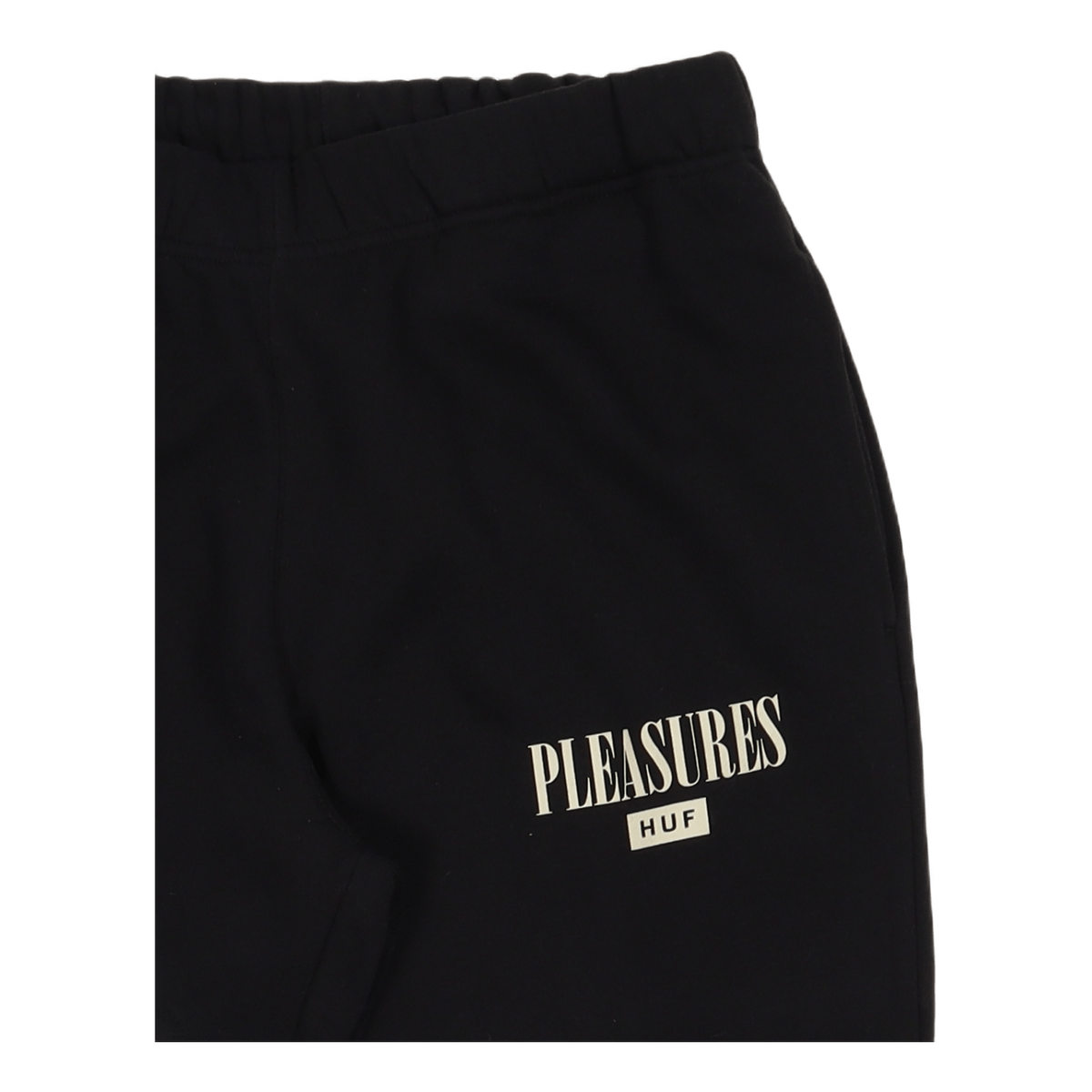 HUF X PLEASURES SPORE FLEECE PANT BLACK