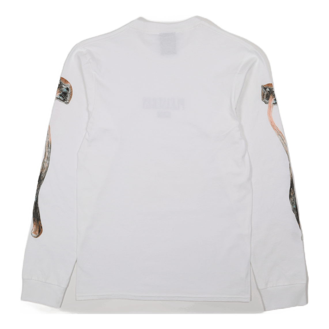 HUF X PLEASURES SPORE L/S TEE WHITE