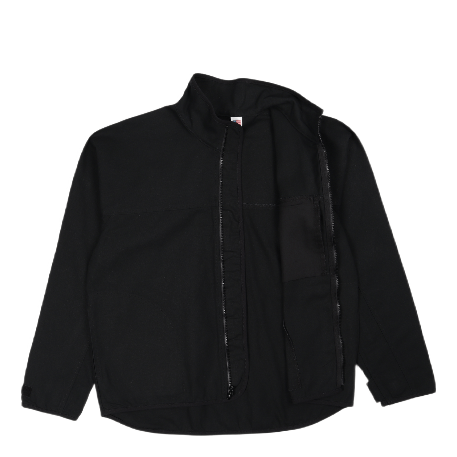 L/s Fz Throwshirt Jet Black