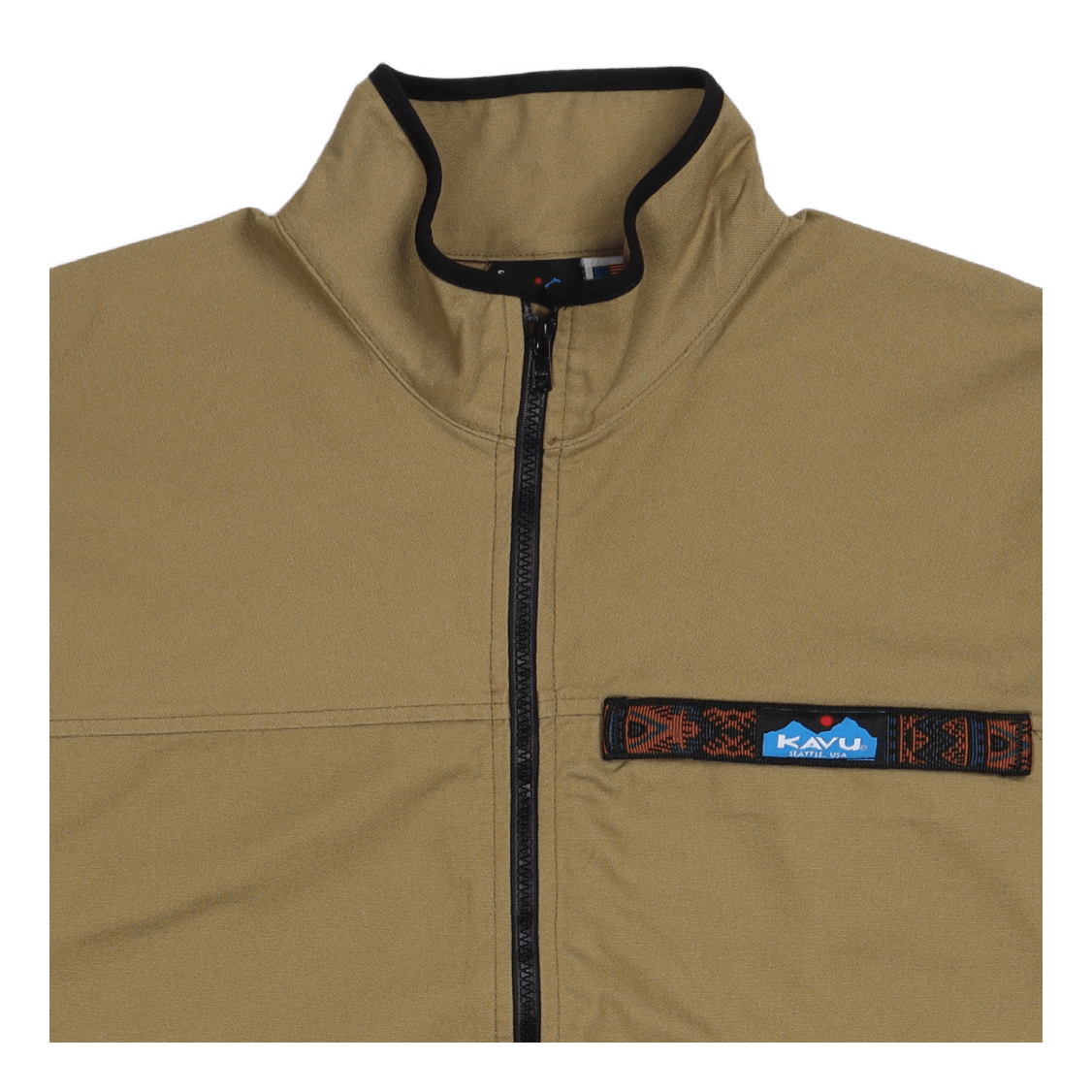 L/s Fz Throwshirt Heritage Khaki