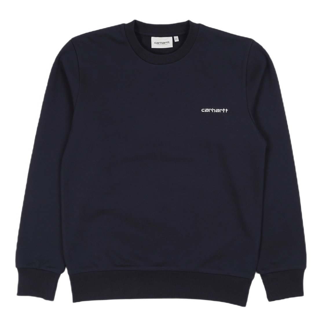 Script Embroidery Sweat Dark Navy / White