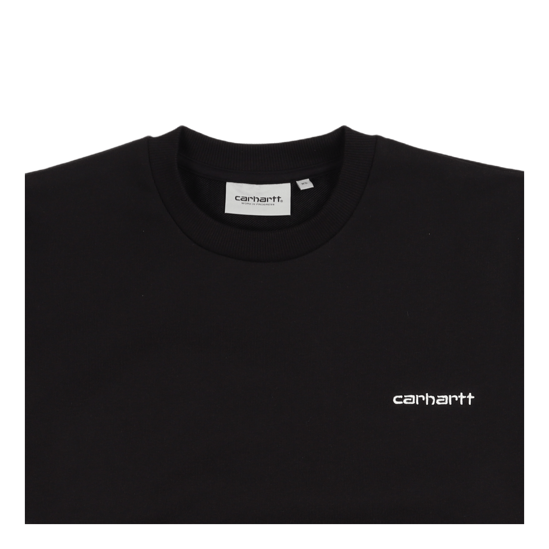 Script Embroidery Sweat Black / White