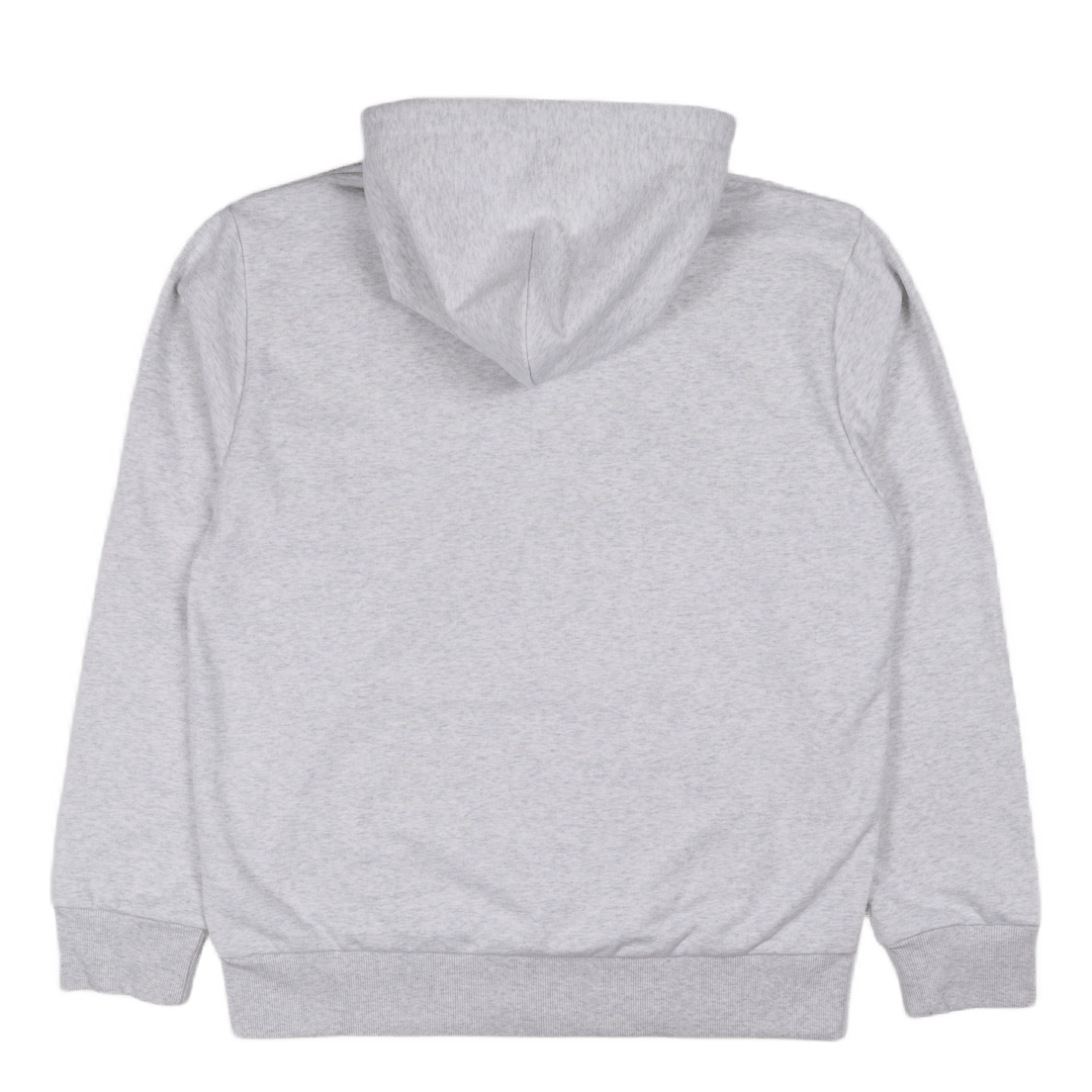 Hooded Script Embroidery Sweat Ash Heather / White