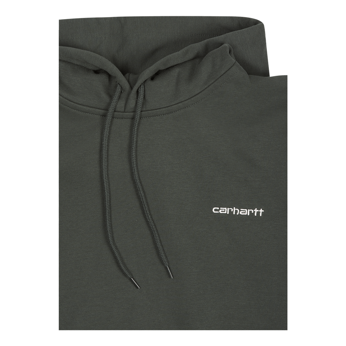 Hooded Script Embroidery Sweat Hemlock