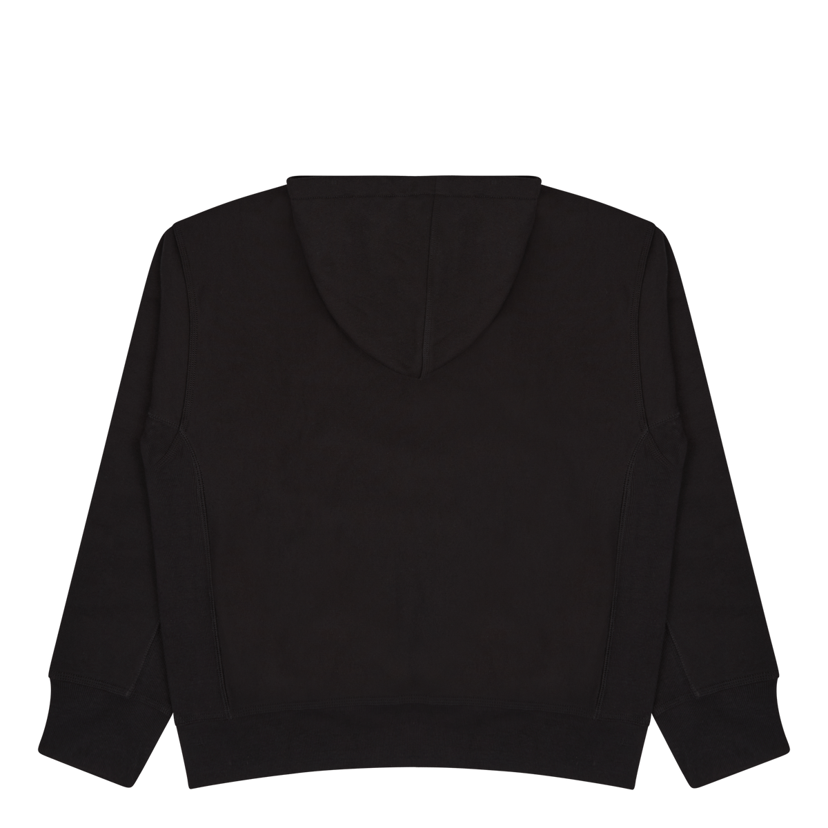 Hooded American Script Sweat Black