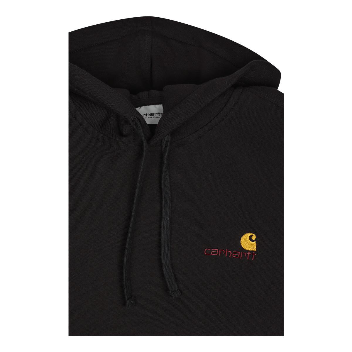 Hooded American Script Sweat Black