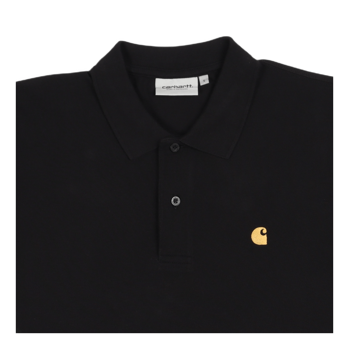 S/s Chase Pique Polo Black / Gold