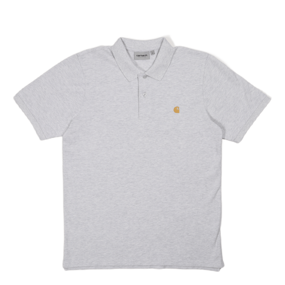 S/s Chase Pique Polo Ash Heather / Gold