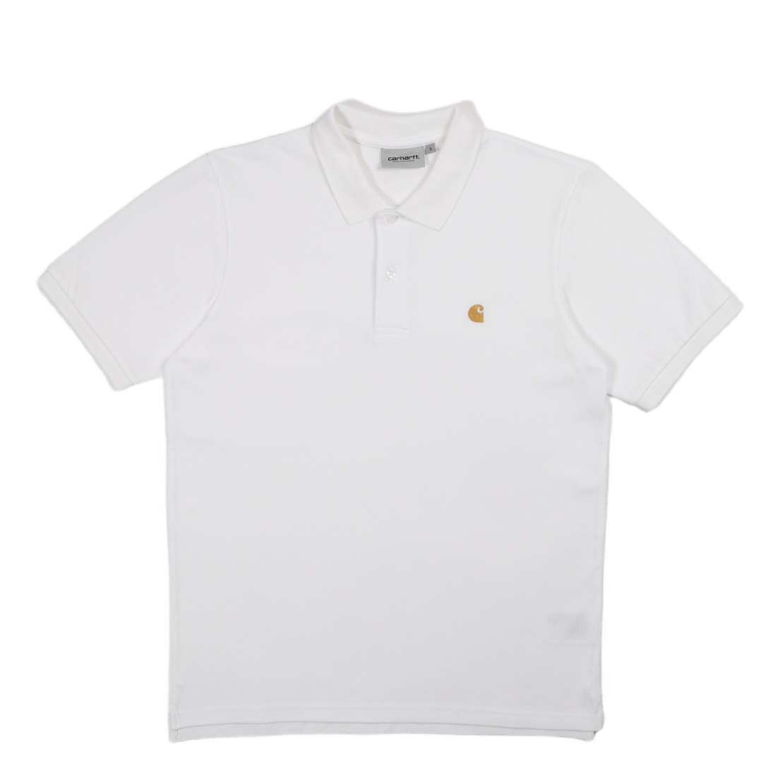 S/s Chase Pique Polo White / Gold