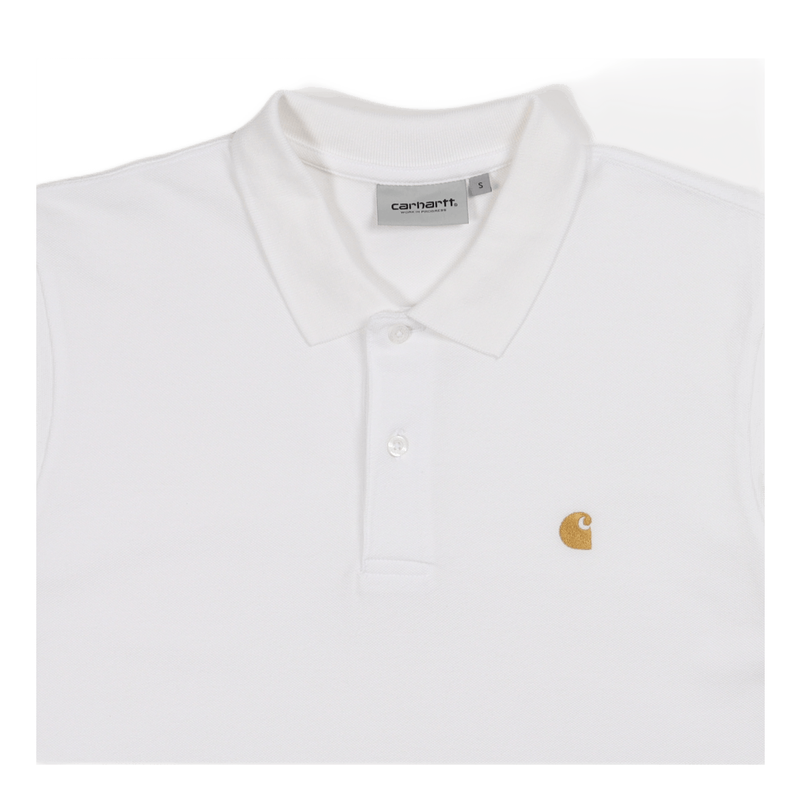 S/s Chase Pique Polo White / Gold