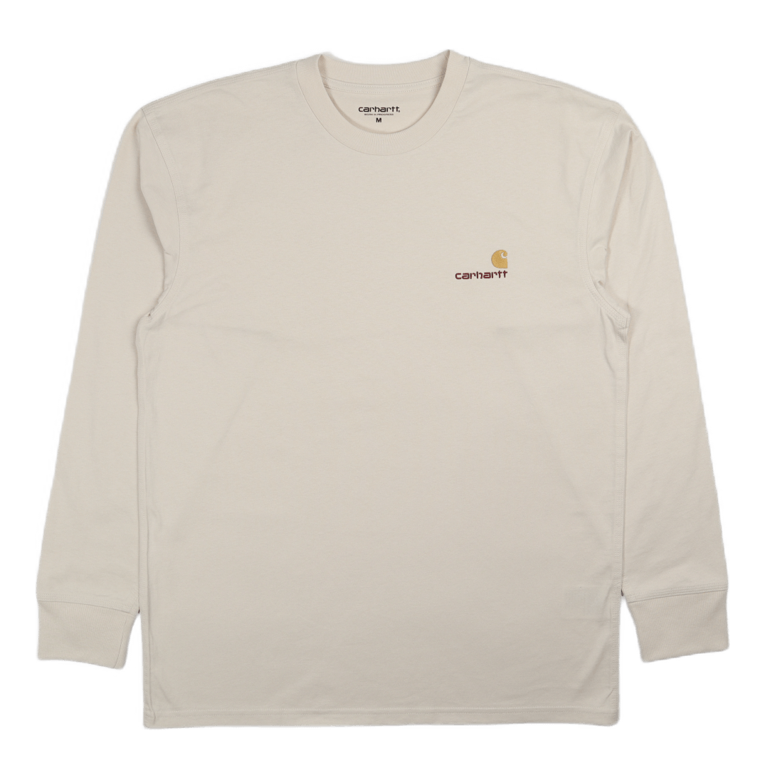L/s American Script T-shirt Natural