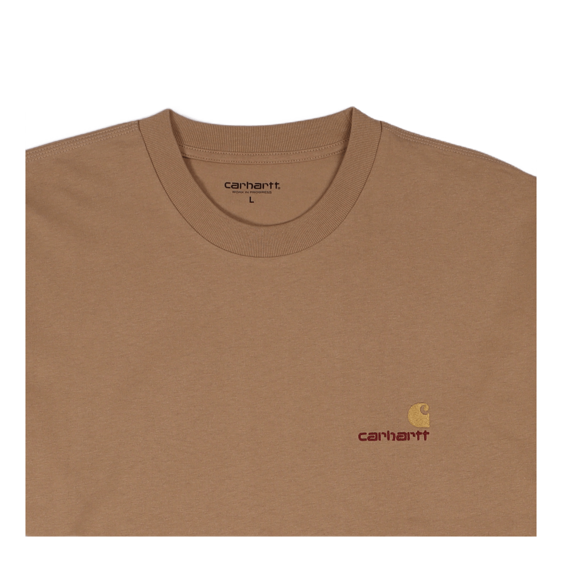 L/s American Script T-shirt Dusty H Brown