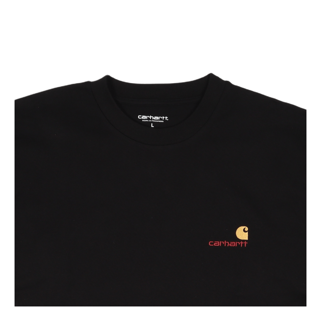 L/s American Script T-shirt Black