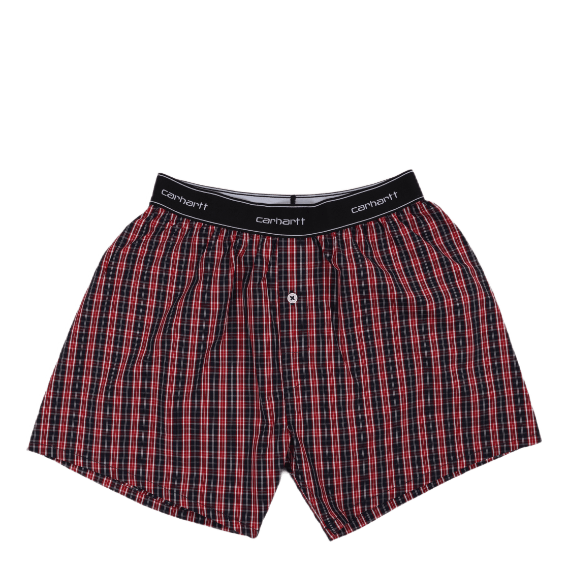 Cotton Script Boxers James Check, Etna Red