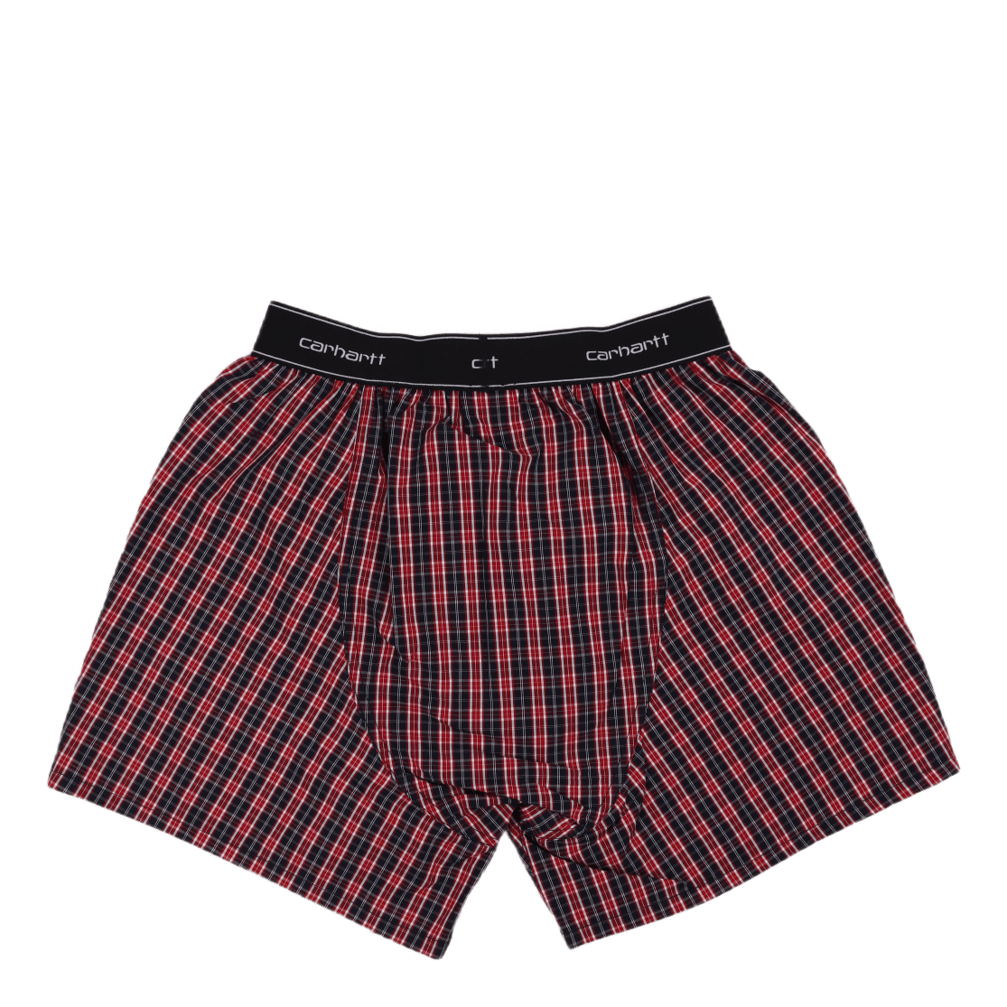 Cotton Script Boxers James Check, Etna Red