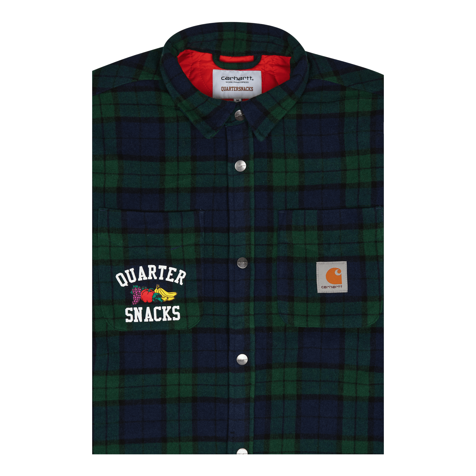 Quartersnacks Shirt Jacket Quartersnacks Check, Green