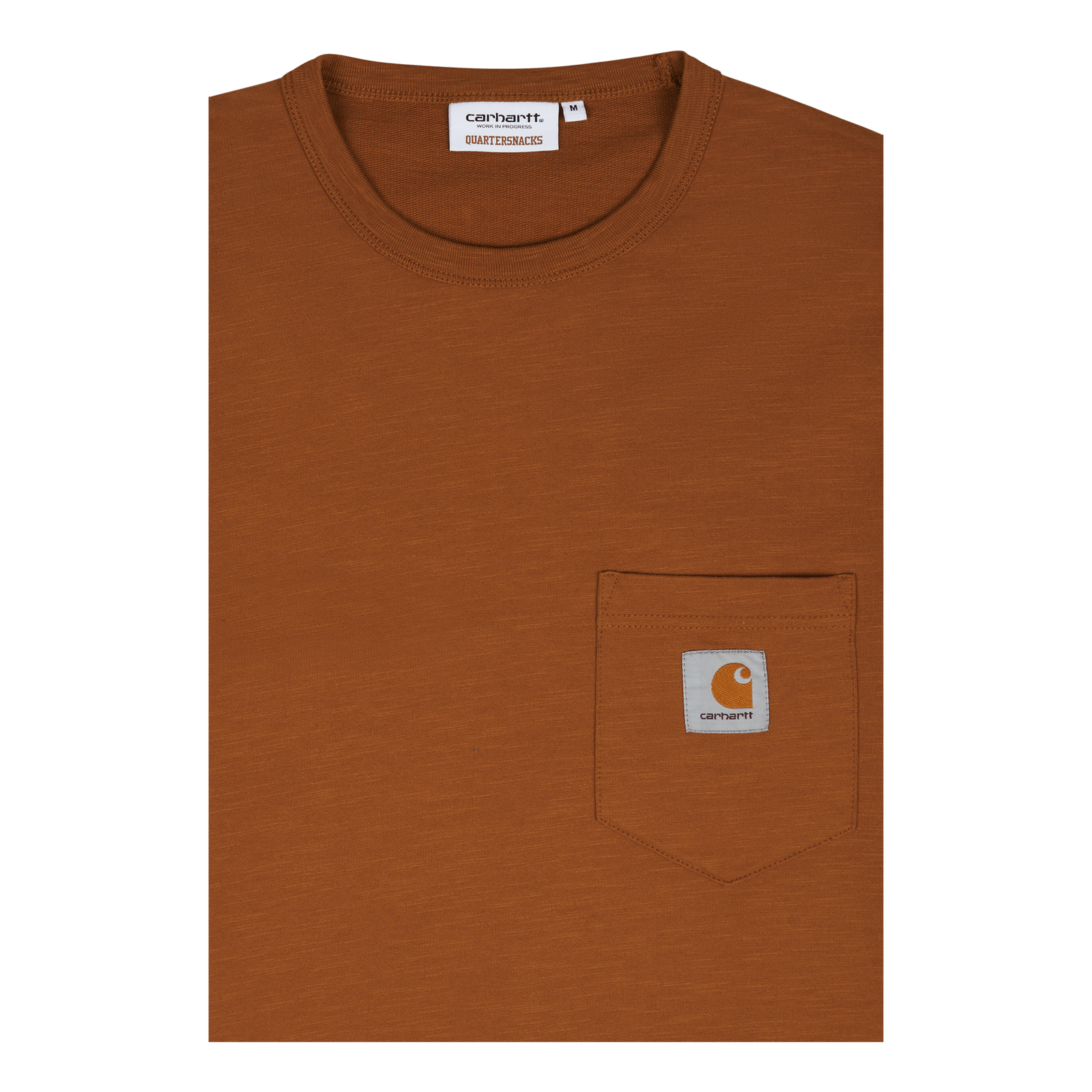 Quartersnacks Slub Yarn Pkt Ts Hamilton Brown Heather