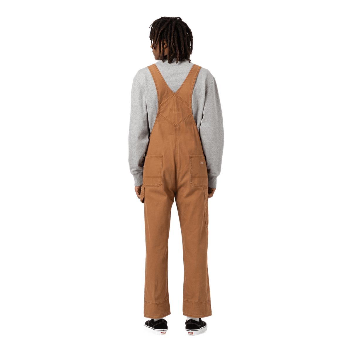 Dickies Duck Canvas Bib Stone Washed Brown Duck