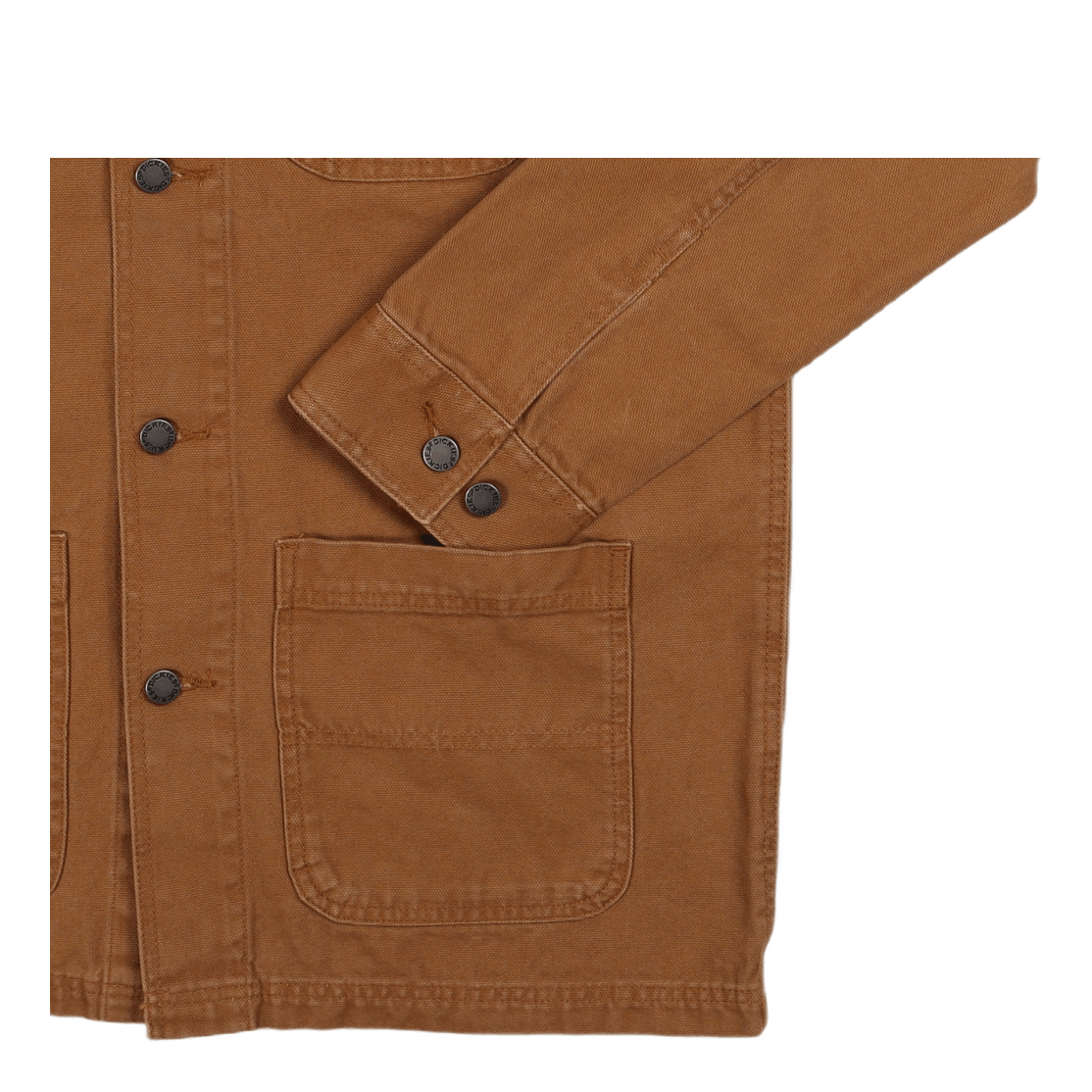 Duck Lined Chore Jacket Stone Washed Brown Duck