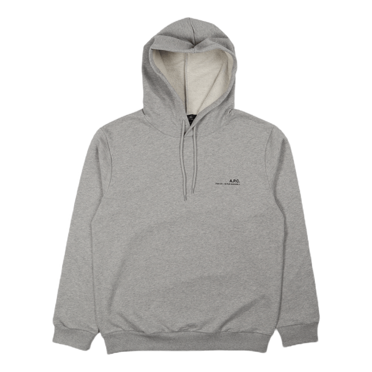 Hoodie Item H Heathered Light Grey