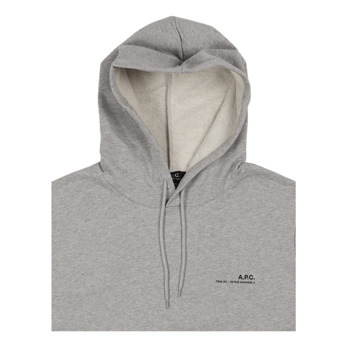 Hoodie Item H Heathered Light Grey