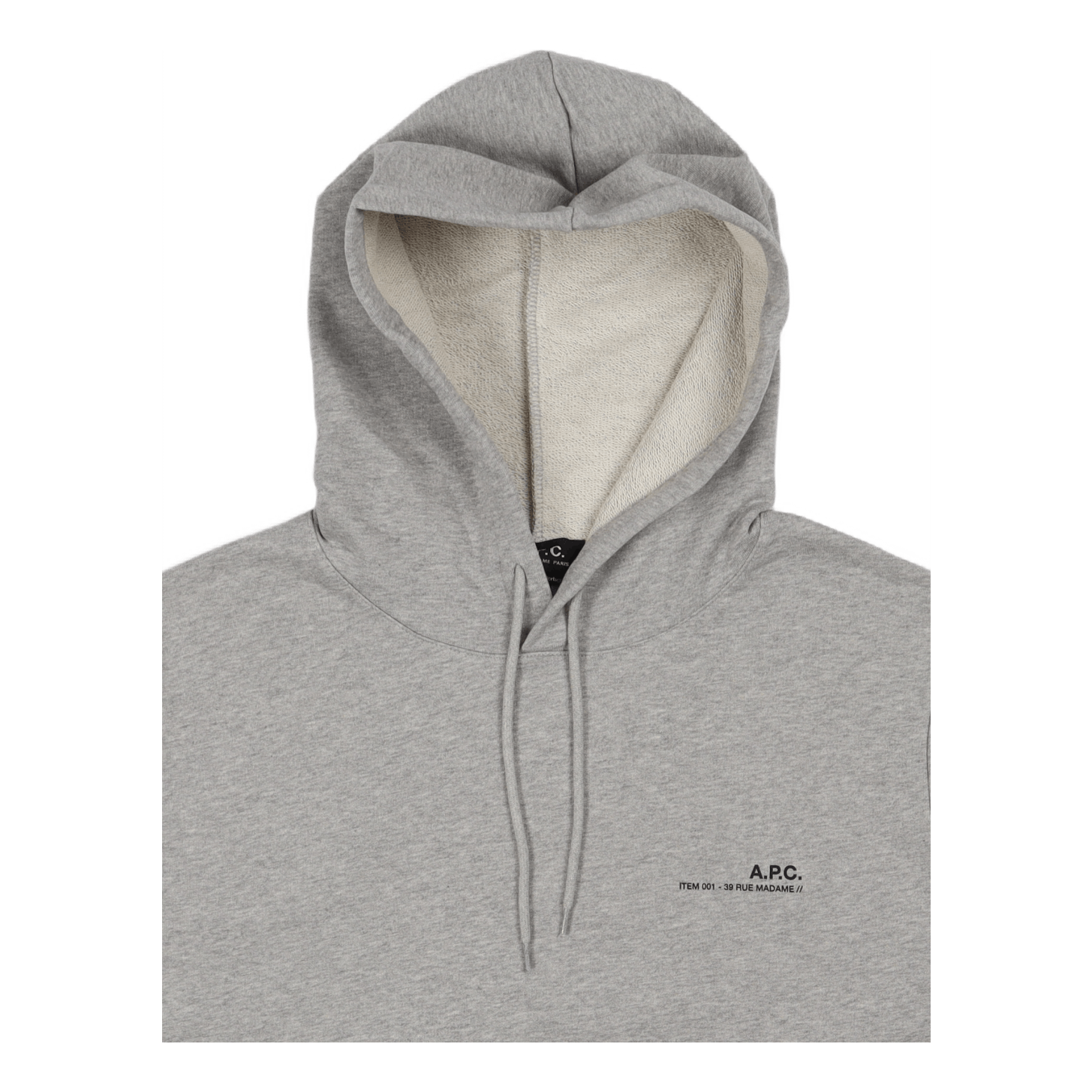 Hoodie Item H Heathered Light Grey