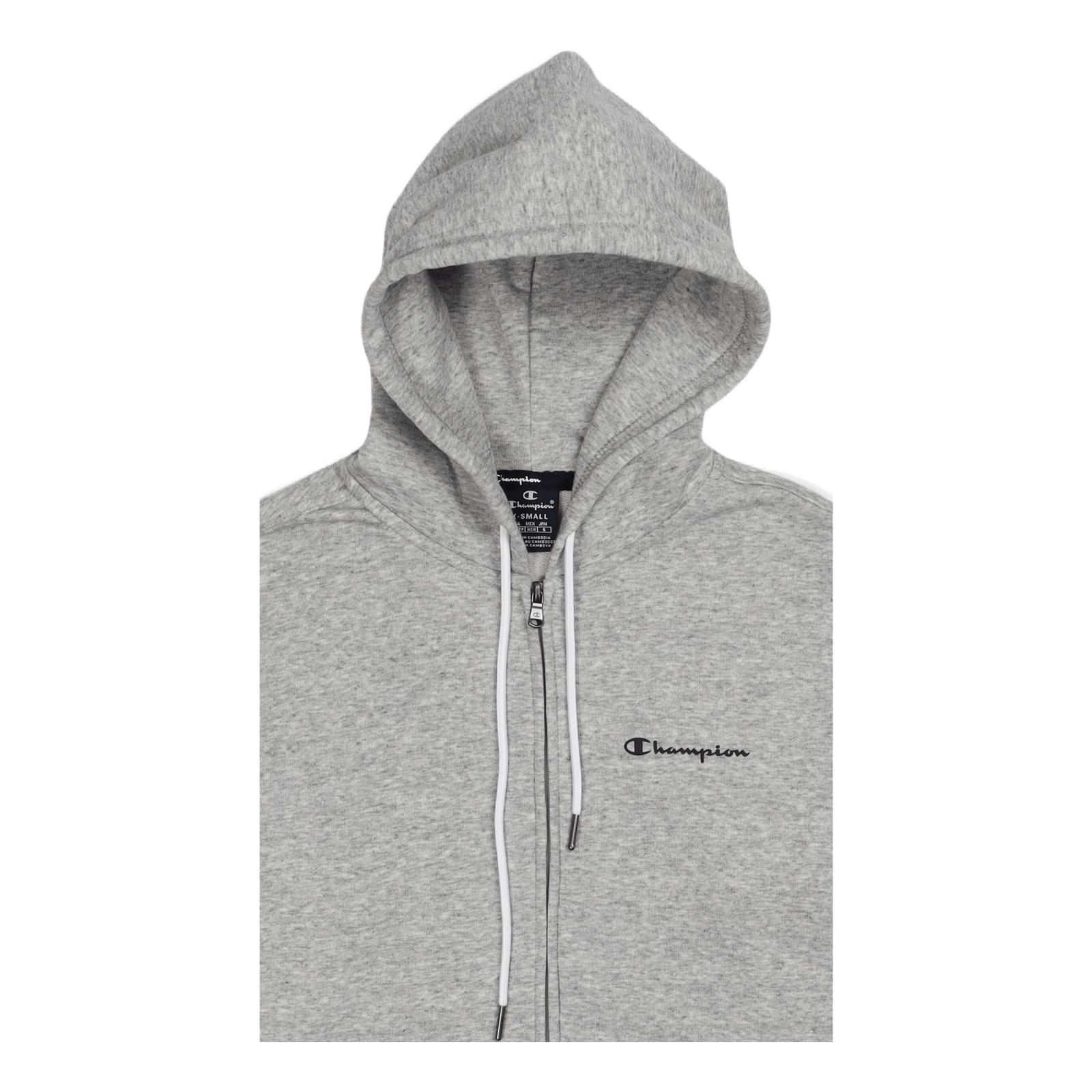 Hooded Full Zip Sweatshirt New Oxford Grey Melange