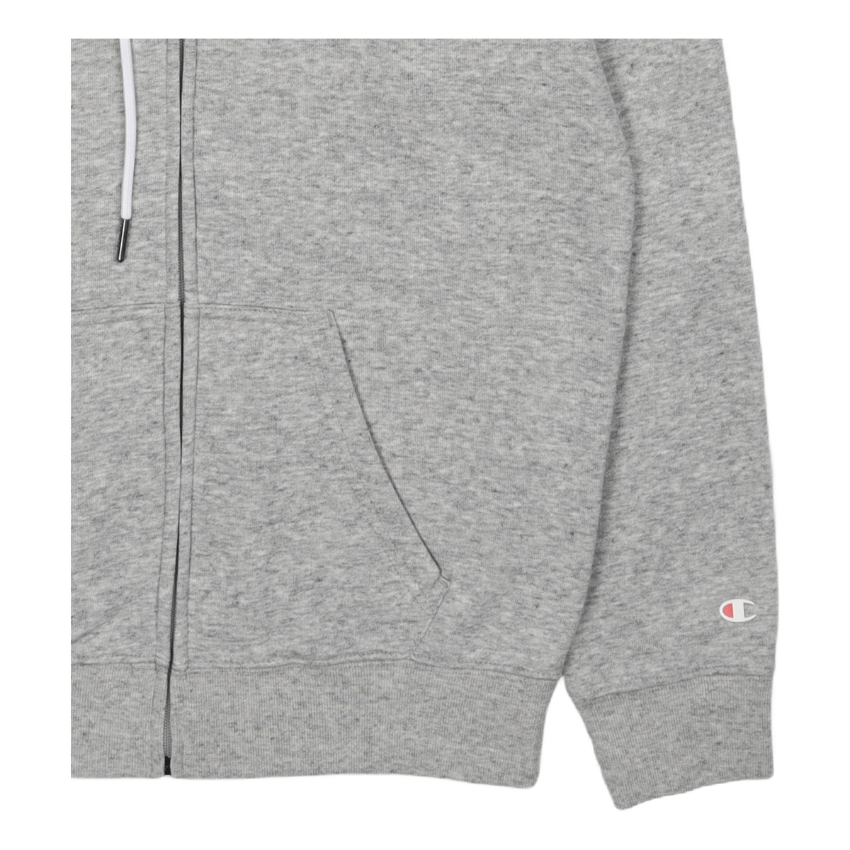 Hooded Full Zip Sweatshirt New Oxford Grey Melange