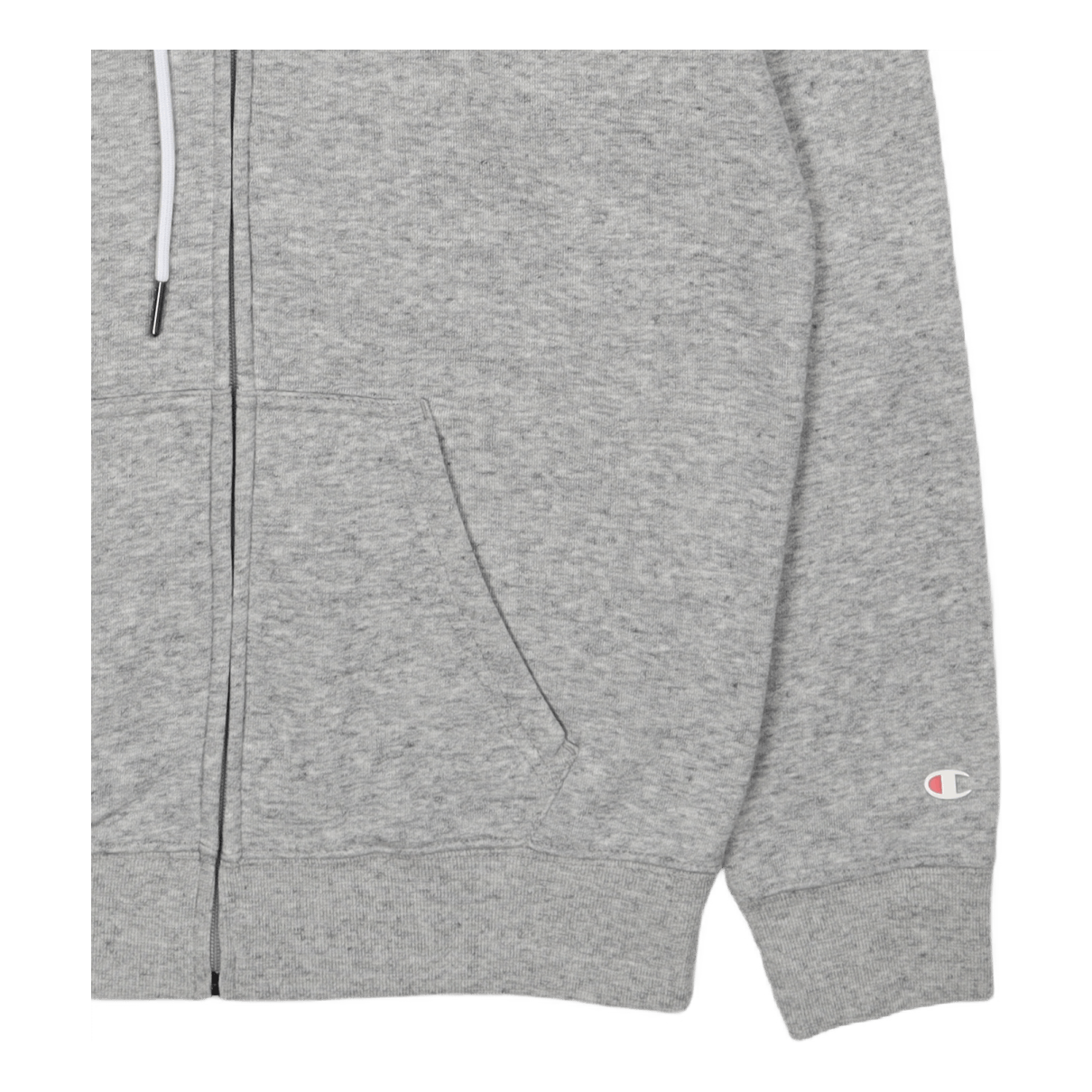 Hooded Full Zip Sweatshirt New Oxford Grey Melange