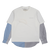 Shirting Panelled Sweater White